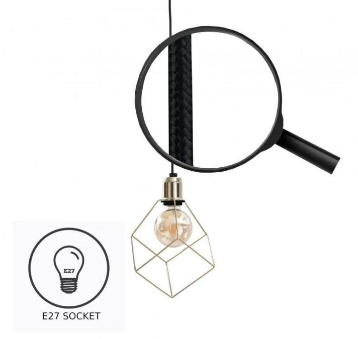 Lampa wisząca loftowa 5xE27 TAHO GOLD - obrazek 3