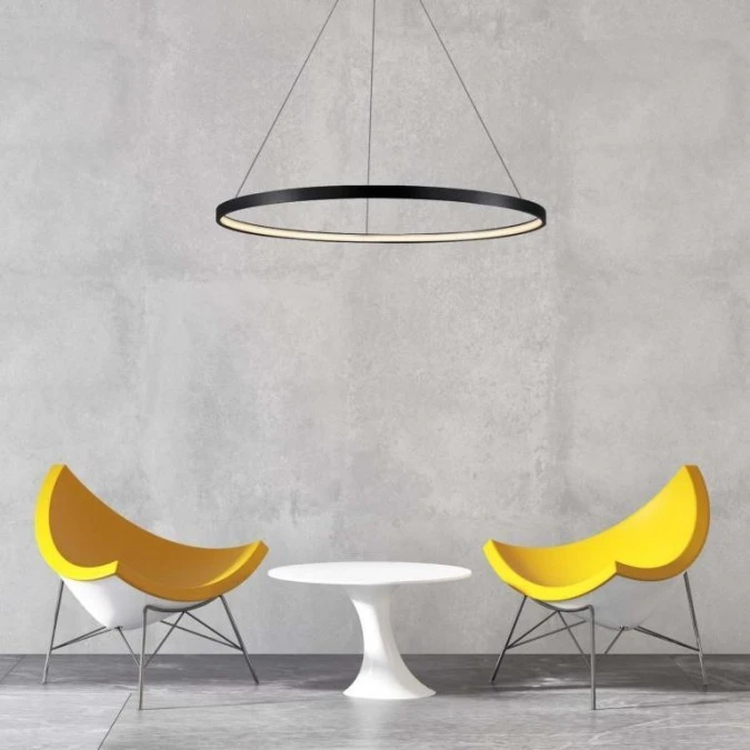 Lampa wisząca Ring średni CCT 1xLED czarny LP‑909/1P M BK CCT Light Prestige - obrazek 2