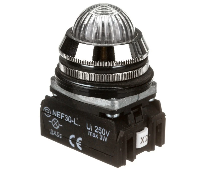 Lampka sygnalizacyjna 30mm przezroczysta 220V AC/DC W0‑L‑NEF30LE/220V B - obrazek 2