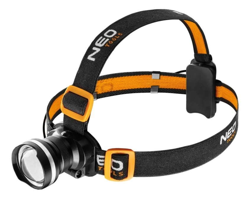Latarka czołowa LED 5W 400lm, zoom, CREE R5, 3xAAA 99‑200 - obrazek 1