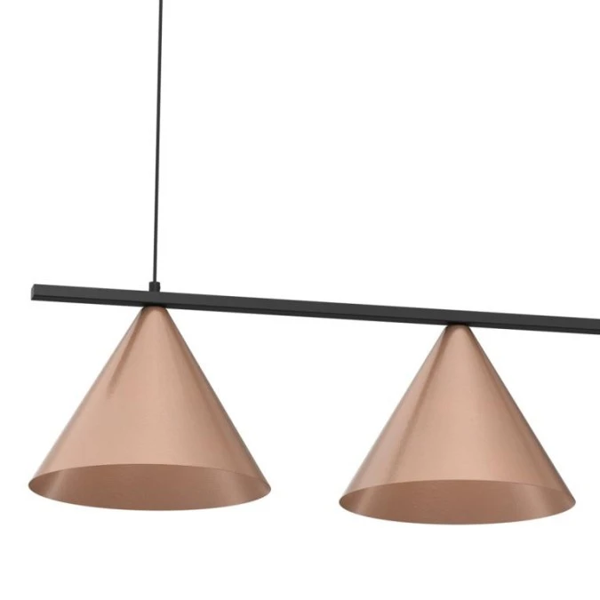 Lampa wisząca CAPITAL CZARNY‑MIEDZIANY 3XGX53 MLP0940 Milagro - obrazek 2