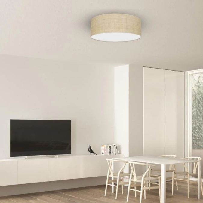 Lampa sufitowa MARSHALL WHITE / RATTAN 3xE27 MLP7488 Milagro - obrazek 3