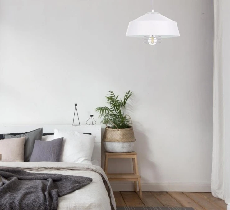 Lampa wisząca nowoczesna loftowa 1xE27 ELECTRA WHITE - obrazek 2