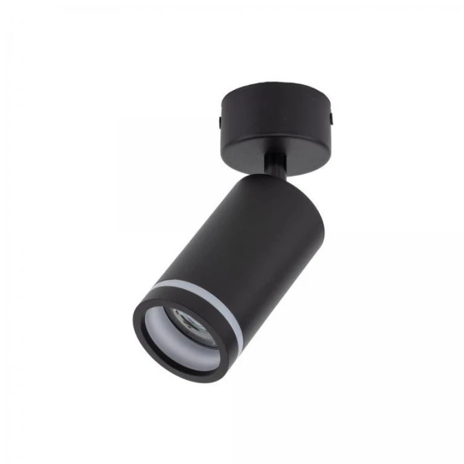 Lampa sufitowa czarna reflektorek sufitowy JET BLACK 1* GU10 6910 TK Lighting - obrazek 1