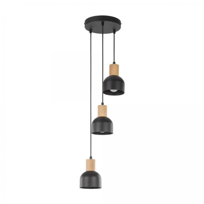 Lampa wisząca CAIRO kolor Czarny / jasne drewno 4895 TK Lighting - obrazek 2