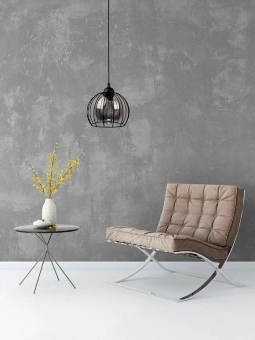 Lampa wisząca loftowa nowoczesna 1xE27 SOLO BLACK - obrazek 2