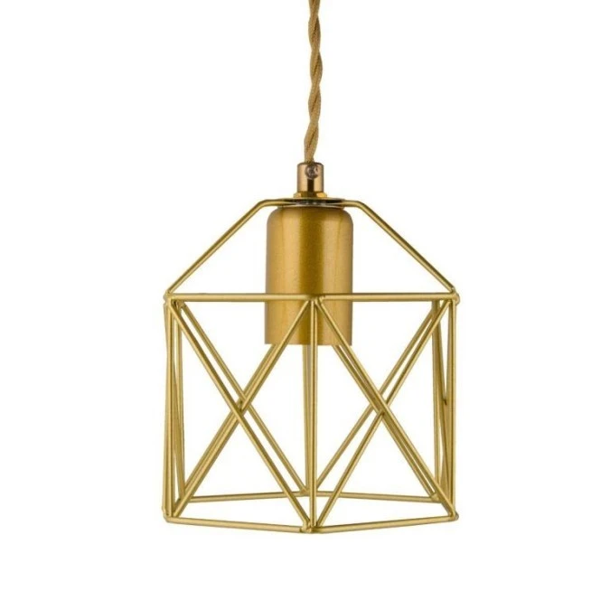 Lampa Wisząca Abigali Gold Cage - obrazek 3