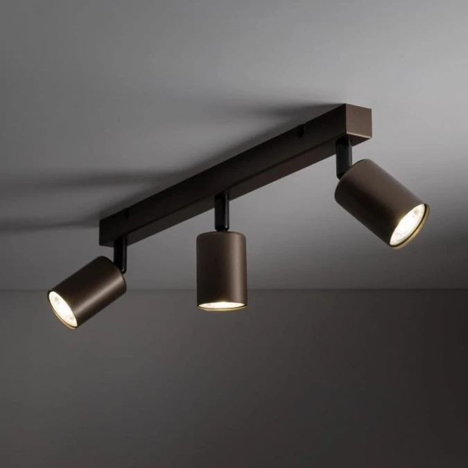 Lampa sufitowa brązowa 3x reflektorki na listwie TOP BROWN 6181 TK Lighting - obrazek 3