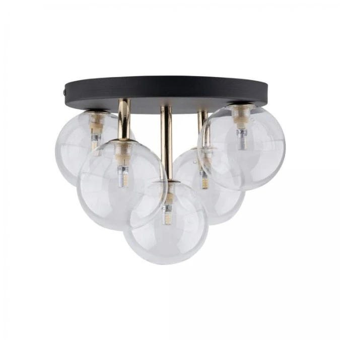 Lampa sufitowa z czarno‑złotymi elementami NILOS 5xG9 758 TK Lighting - obrazek 2