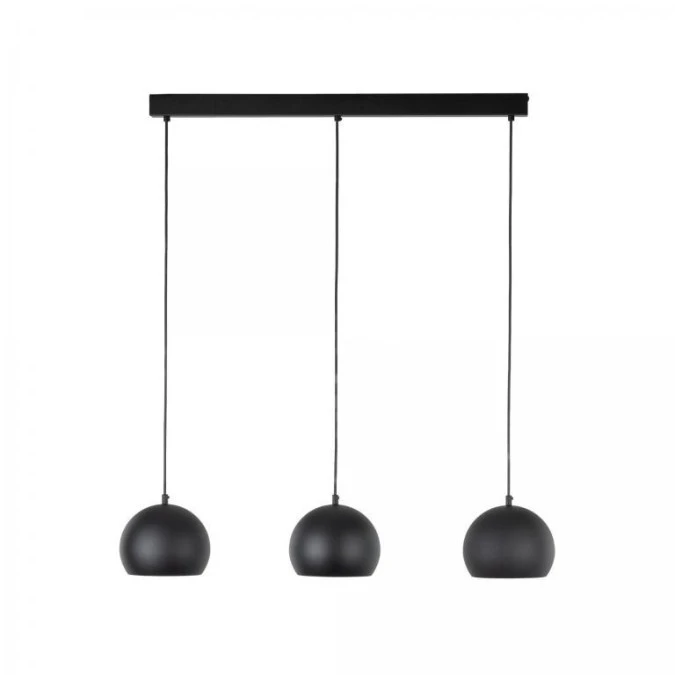 Lampa wisząca ZOE S czarna, trzy zwisy na listwie do loftowych wnętrz 10169 TK Lighting - obrazek 1