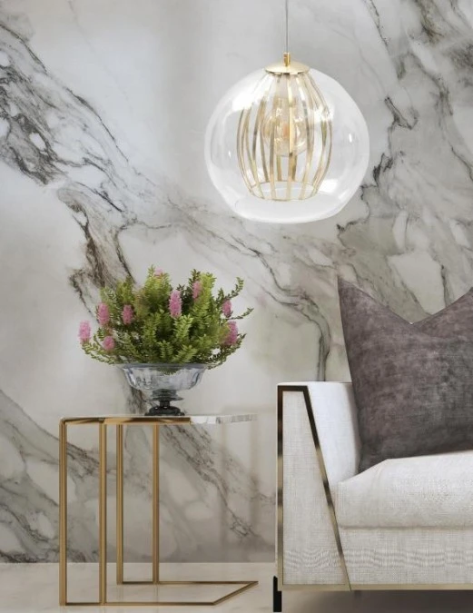 Lampa wisząca nowoczesna 1xE27 GLAMOUR GOLD - obrazek 3