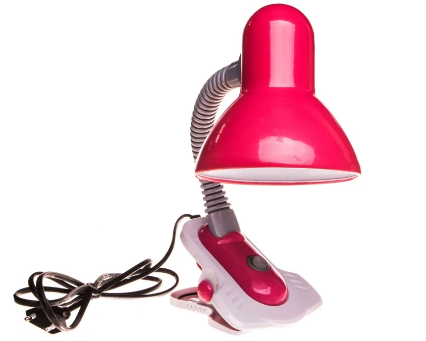 Lampka biurkowa max 10W LED E27 IP20 II klasa SUZI HR‑60‑PK różowy 07153 - obrazek 1