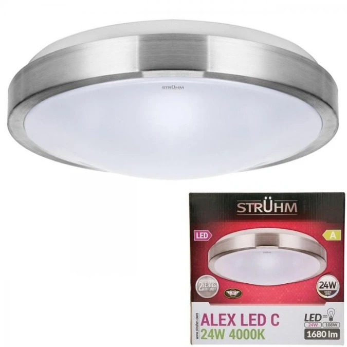 Lampa sufitowa plafon ALEX LED LED 24W 4000K 03564 STRUHM - obrazek 1