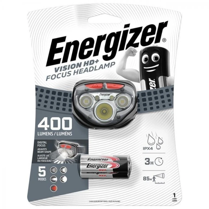 Latarka czołowa, czołówka Energizer Vision Headlight HD+ Focus 400 lumenów - obrazek 1