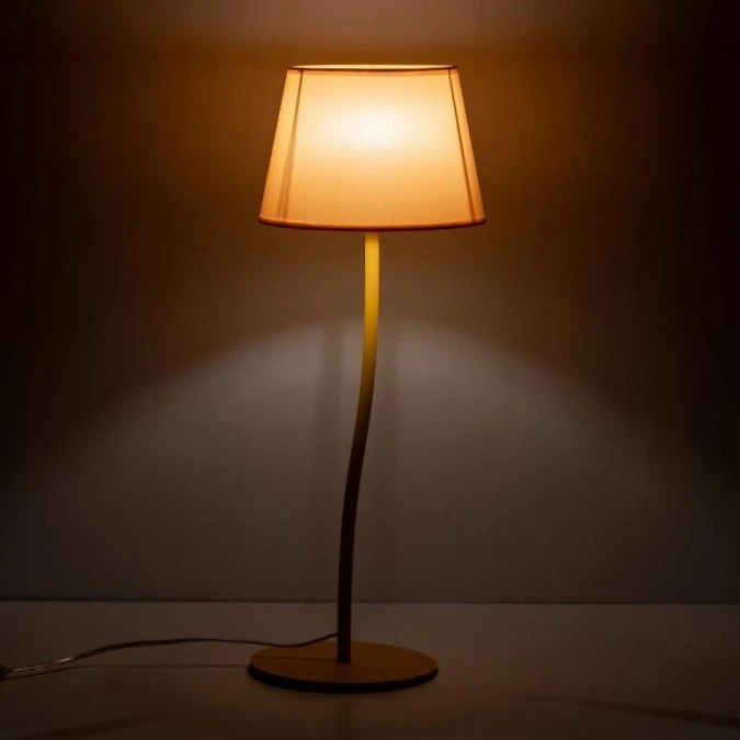 Lampka nocna NICOLA S w kolorze żółtym z abażurem na gwint E27 6641 TK Lighting - obrazek 3