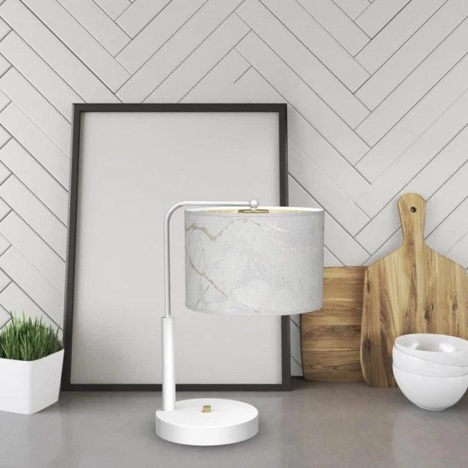 Lampka nocna SENSO White/Gold 1xE27 MLP7310 Milagro - obrazek 3