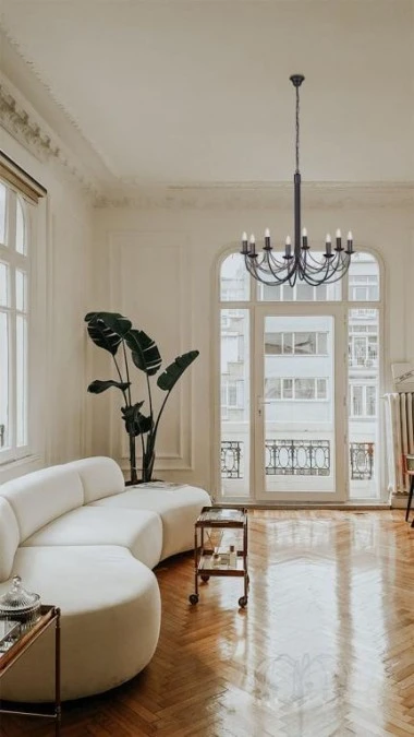 Lampa wisząca na łańcuszku PERSEO w stylu świecznikowym, czarna do salonu K‑3521 Kaja Lighting - obrazek 3