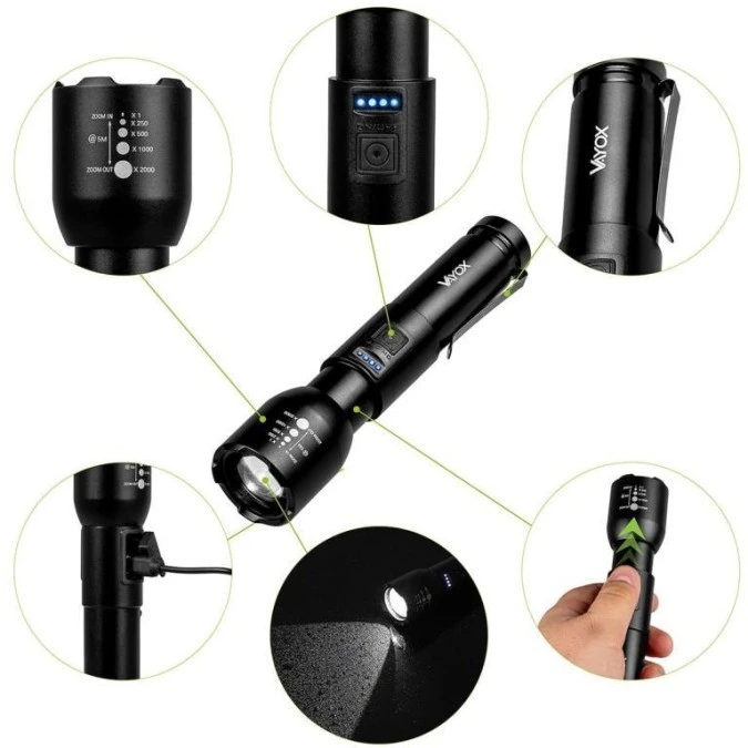 Latarka akumulatorowa 800lm 20W LED VA0180 VAYOX - obrazek 3