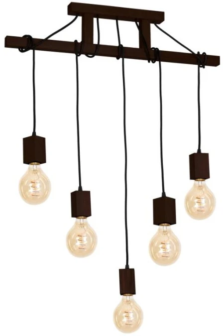 Lampa Wisząca JACK 5xE27 Orzech MLP4361 Milagro - obrazek 1