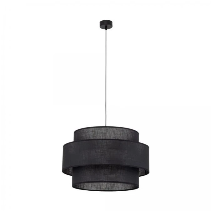 Lampa wisząca z czarnym abażurem 3xE27 CALISTO 5099 TK Lighting - obrazek 1