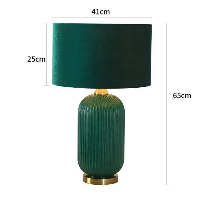 Lampa stołowa Tamiza duża 1xE27 zielona LP‑1515/1T big green Light Prestige - obrazek 2