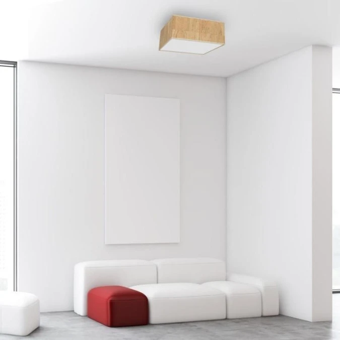 Lampa sufitowa CORK White/Cork 2xE27 MLP7517 Milagro - obrazek 3