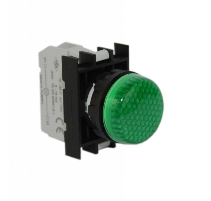 Lampka sygnalizacyjna B z LED, 12‑30V AC/DC, zielona T0‑B090XY - obrazek 3