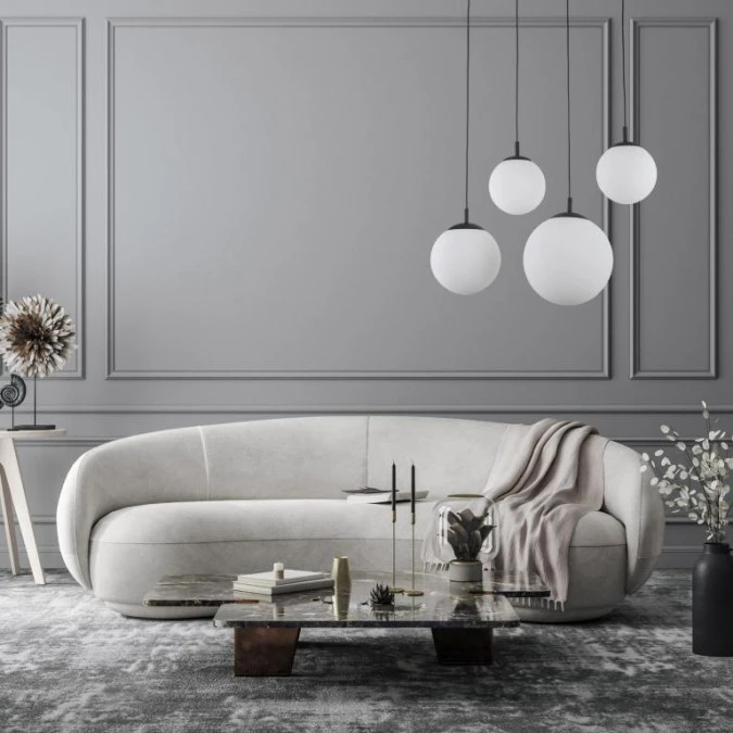 Lampa wisząca ze szklanymi, mlecznymi kloszami ESME 4xE27 4790 TK Lighting - obrazek 2