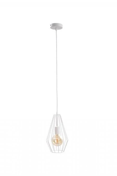 Lampa wisząca loftowa 1xE27 LEX WHITE - obrazek 1