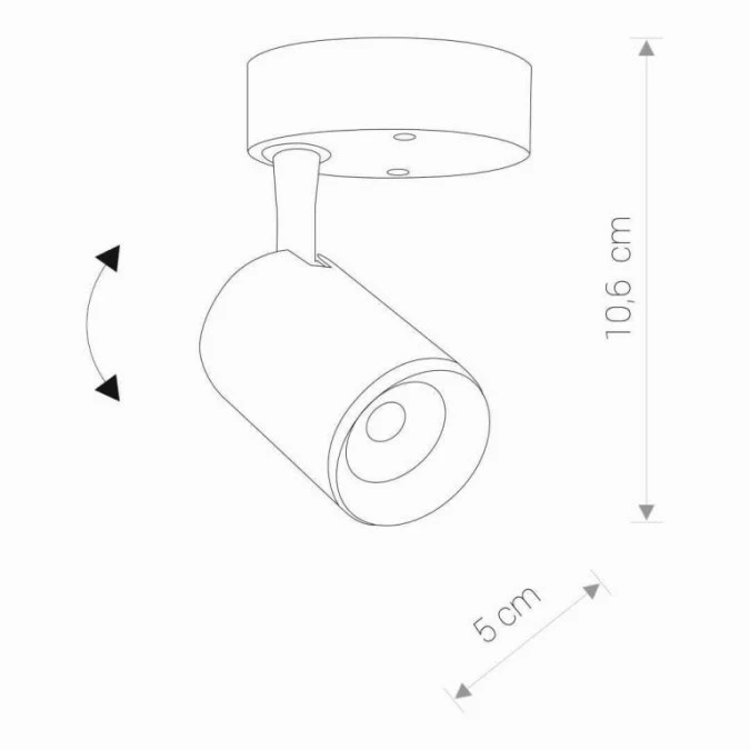 LAMPA SUFITOWA SPOT IRIS LED WHITE 7W 550lm 3000K 8993 Nowodvorski - obrazek 3