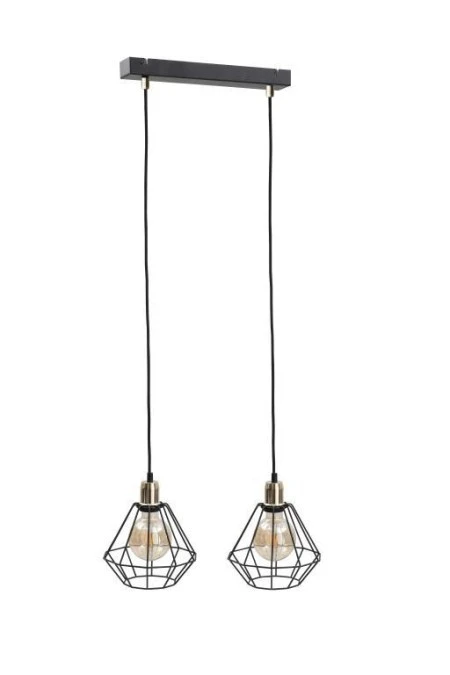 Lampa wisząca loftowa 2xE27 FOSKAL GOLD - obrazek 1