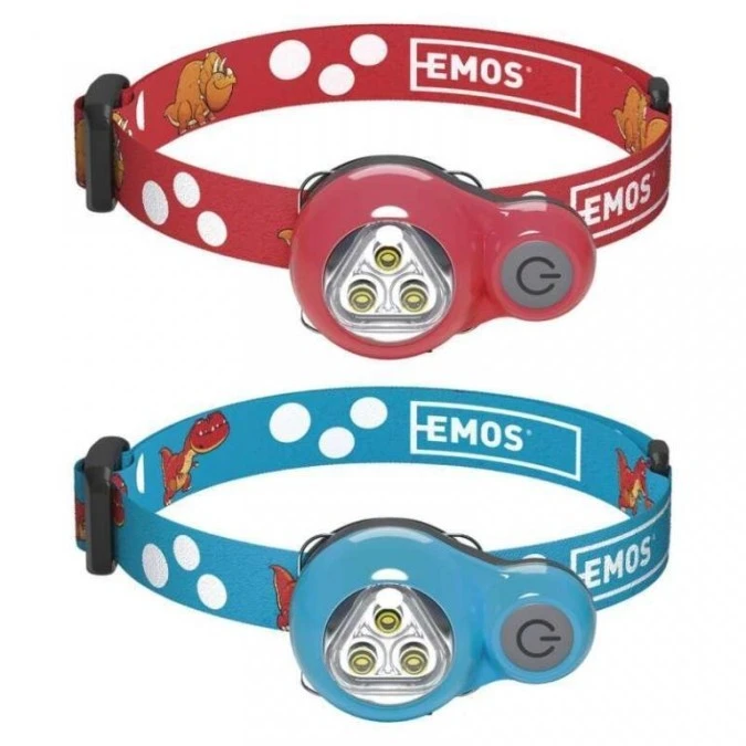 Latarka czołowa Dino 3× LED 2× CR2032, /8szt./ display box EMOS P3540 - obrazek 2