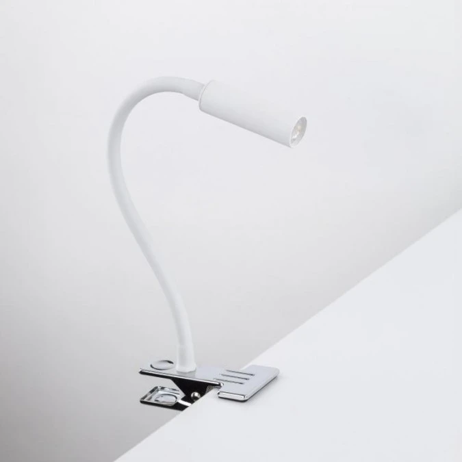 Lampka nocna LAGOS biała z mocowaniem, elastyczne ramie G9 16024 TK Lighting - obrazek 1