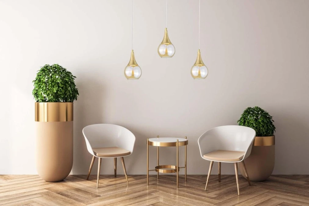 Lampa wisząca nowoczesna 3xE27 LACRIMA WHITE - obrazek 2