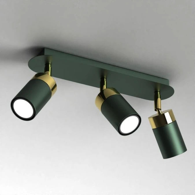 Lampa sufitowa JOKER GREEN/GOLD 3xGU10 MLP7719 Milagro - obrazek 2