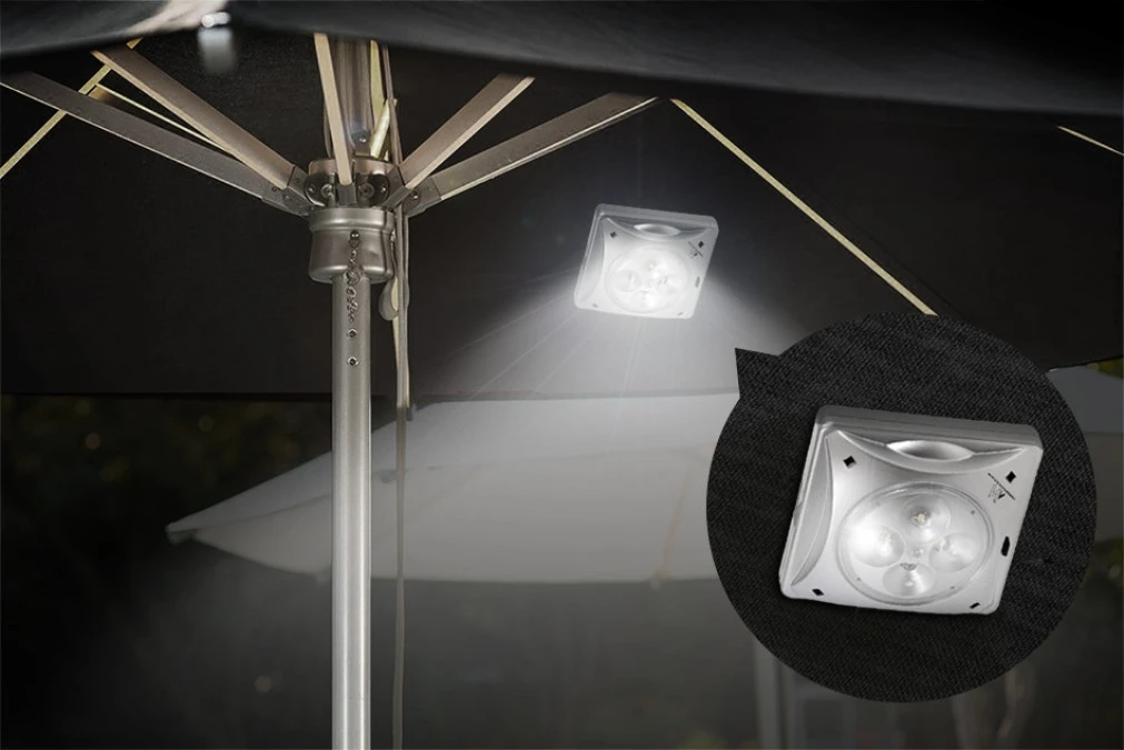 Lampa solarna 4LED oświetlenie parasola,pod parasol MCE124 Maclean Energy MCE124 - obrazek 2