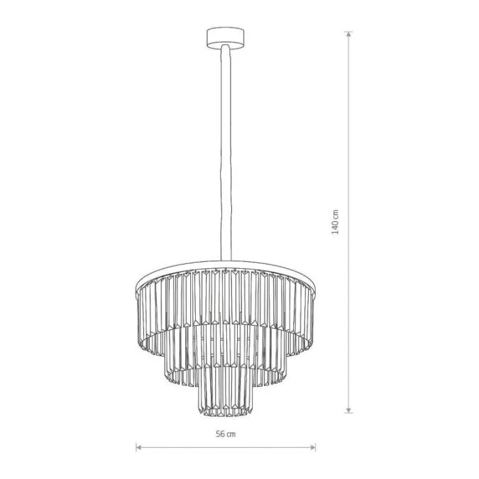 Lampa wisząca CRISTAL BLACK M 7616 Nowodvorski Lighting - obrazek 3