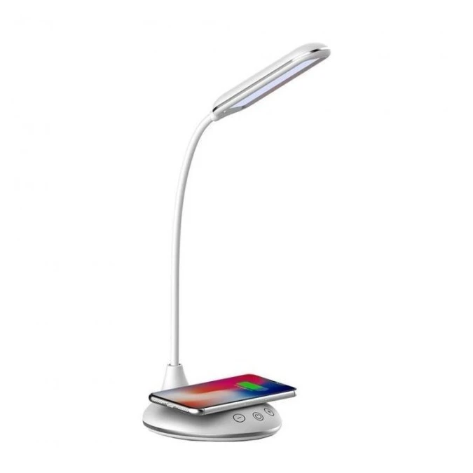 Lampka biurkowa 3w1 4W 405lm ładowarka indukcyjna WW barwa zmienna IP20 3000K‑6500K V‑TAC VT‑7705 - obrazek 3