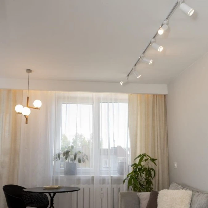 Lampa reflektor na szynę biały 1 fazowy TRACER GU10 WHITE RING 6898 TK Lighting - obrazek 3