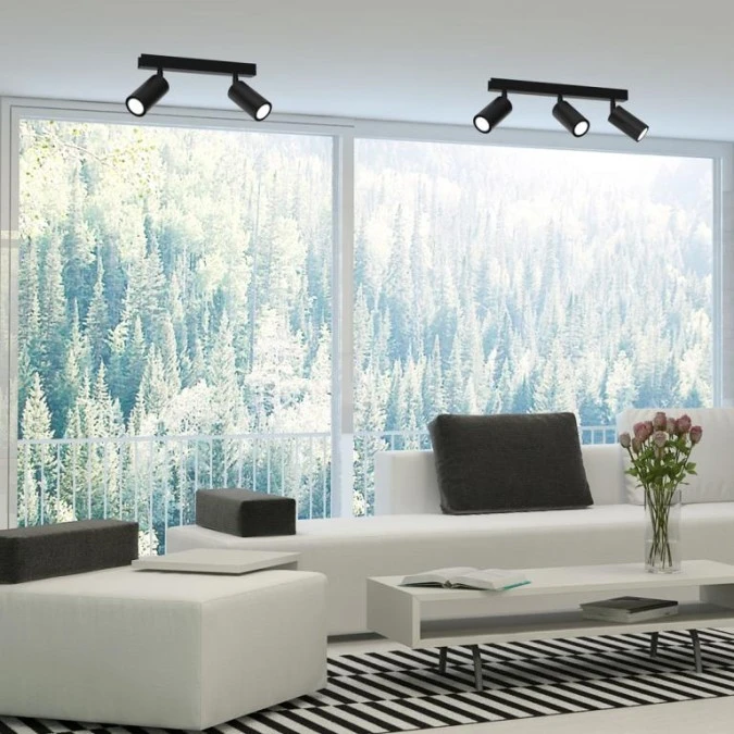Lampa sufitowa HUDSON BLACK 2xGU10 MLP8795 Milagro - obrazek 2