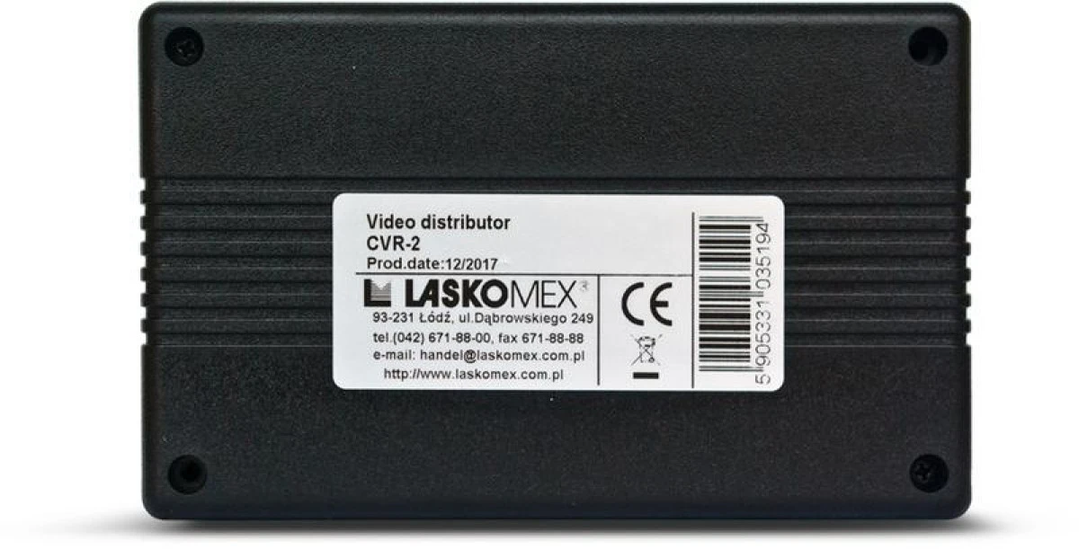 Laskomex CV‑R2 CVR‑2 Moduł rozdzielacza wideo do monitorów (obsługujący do 4 monitorów) - obrazek 2