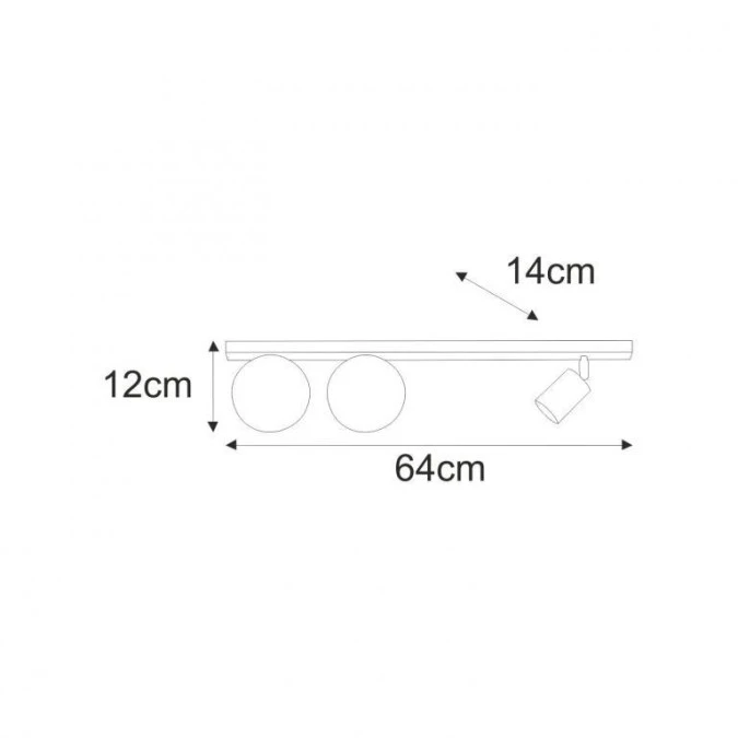 Lampa sufitowa K‑5490 z serii SWING Kaja Lighting - obrazek 2