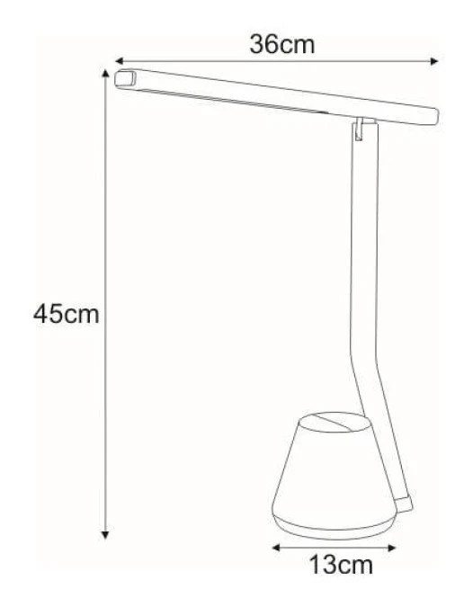 Lampka biurkowa KIKI LED, barwa światła regulowana, organizer K‑BL1066 BIAŁY Kaja Lighting - obrazek 2
