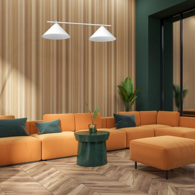 Lampa wisząca CAPITAL BIAŁY 2XGX53 MLP0943 Milagro - obrazek 3