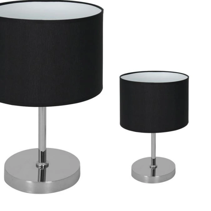 Lampka stołowa CASINO BLACK/CHROME 1xE27 ML6381 Milagro - obrazek 1