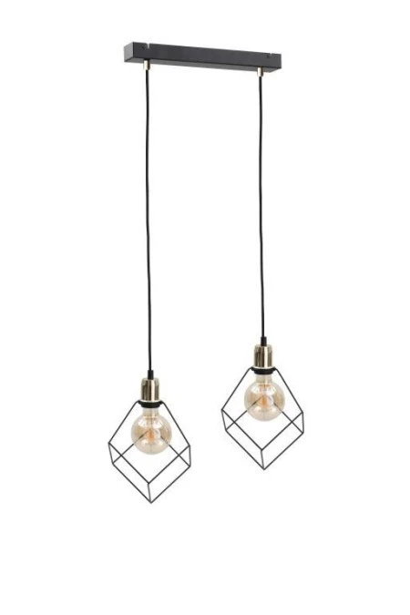 Lampa wisząca loftowa 2xE27 RUBEN GOLD - obrazek 1