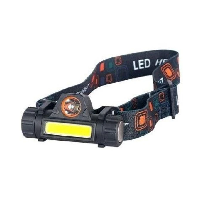 Latarka czołowa LED 1W COB 90lm + 1W LED 100lm IP20 akumulatorowa XUDO - obrazek 1