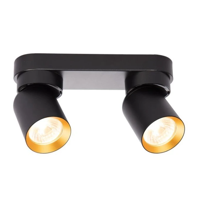 Lampa sufitowa Andy 2xGU10 Czarny + Złoty ML9935 Milagro - obrazek 2