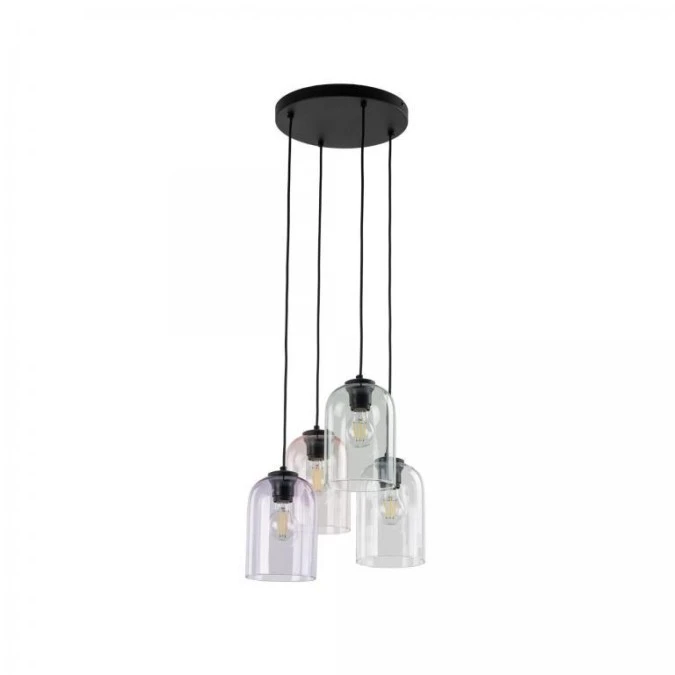 Lampa wisząca szklana na okrągłej rozecie 4xE27 MOLLY 4 KOŁO 10301 TK Lighting - obrazek 1