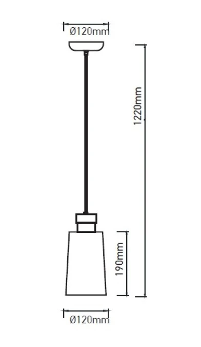 Lampa Wisząca VT‑7333 7W 4000K Złota 3928 - obrazek 2